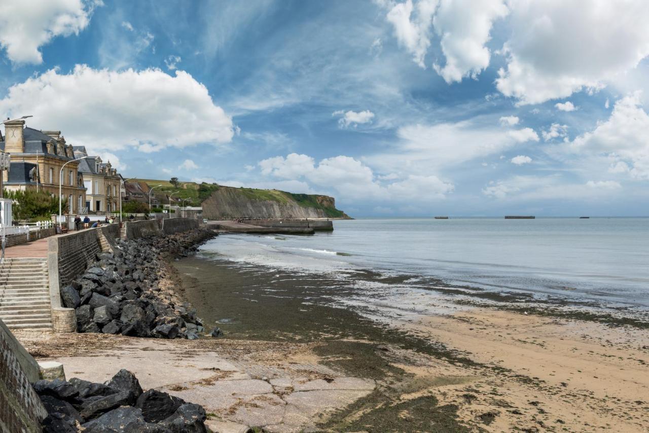 Les Volets Bleus - Duplex Proche Plage Et Centre Arromanches-les-Bains Exterior foto