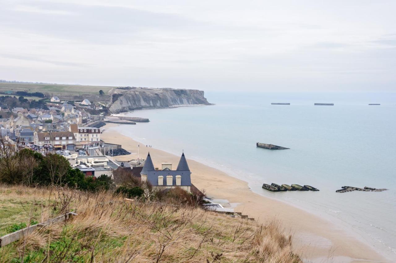 Les Volets Bleus - Duplex Proche Plage Et Centre Arromanches-les-Bains Exterior foto