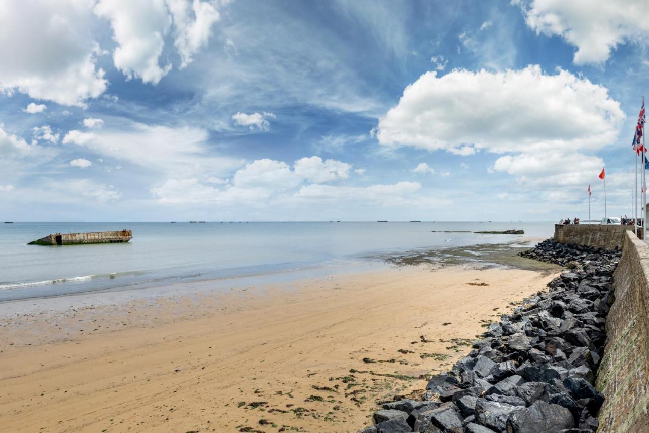 Les Volets Bleus - Duplex Proche Plage Et Centre Arromanches-les-Bains Exterior foto